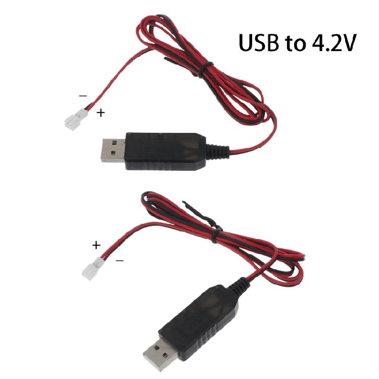 PH2.0 2-Pin Ladekabel für 3,7V wiederaufladbare Batterie USB-Ladekabel Draht 1m