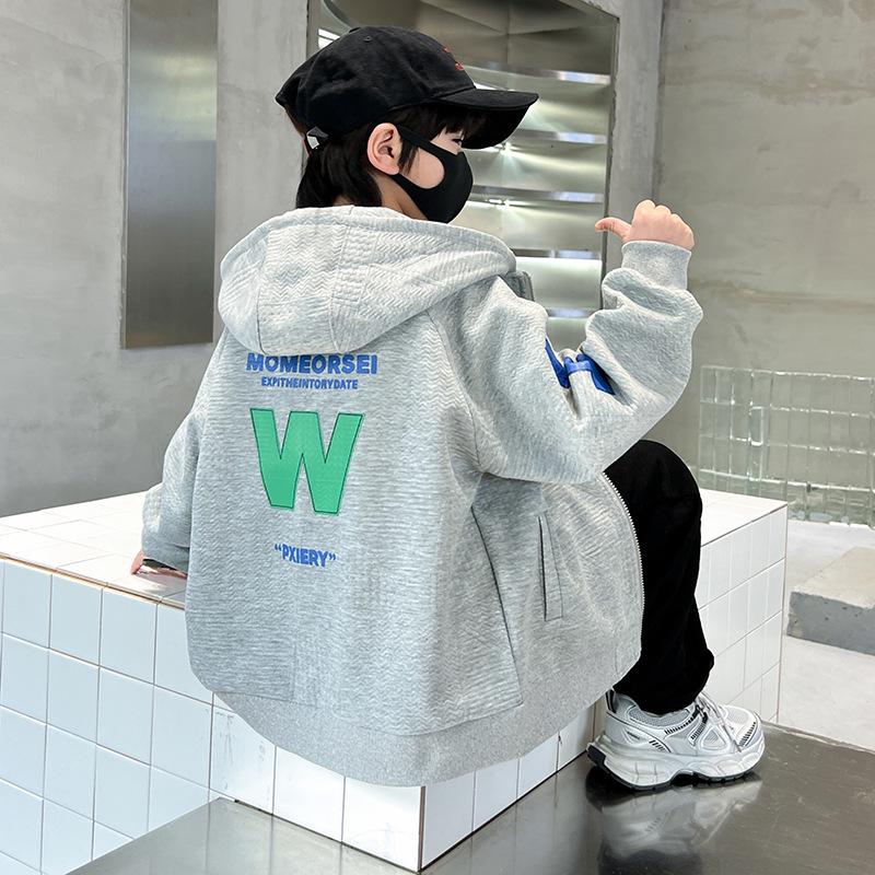 Boys' Hooded Sweatshirt 2025: Spring & Autumn Fashion for Kids