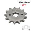 420 10T 11T 12T 13T 14T 15T 16T 17T 18T 19T Tooth 17mm ID Front Engine Sprocket Motorcycle Part