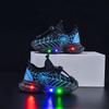 Children's LED Light-emitting Sports Shoes Spring and Autumn Boys Sports Breathable Comfortable Casual Shoes