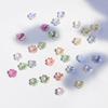 Flower Resin Imitation Shell Beads Mounted Movable Type Charms 20 Pcs per Bag