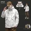 Spring & Autumn 2026 Men's Hooded Jacket - Casual American Workwear Style for Boys