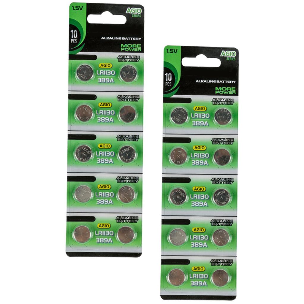 10pcs/20pcs AG10 LR1130 Coin Cell Batteries 1.55V Long Lasting Power Alkaline Button Coin For Calculators And Toys