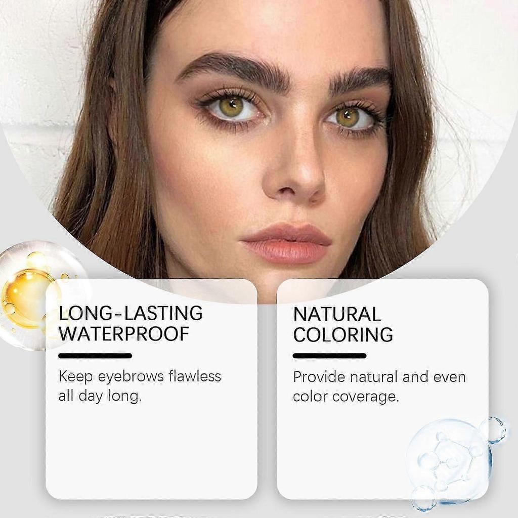 Waterproof Brown Four-Prong Eyebrow Pencil Natural, Sweat-Proof, Easy To Use, Nourishing Formula for Flawless, Defined Brows 5g