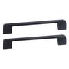 2pcs Cabinet Pulls Black Zinc Alloy Kitchen Drawer Handles with Screws for Drawer Wardrobe Cupboard Door