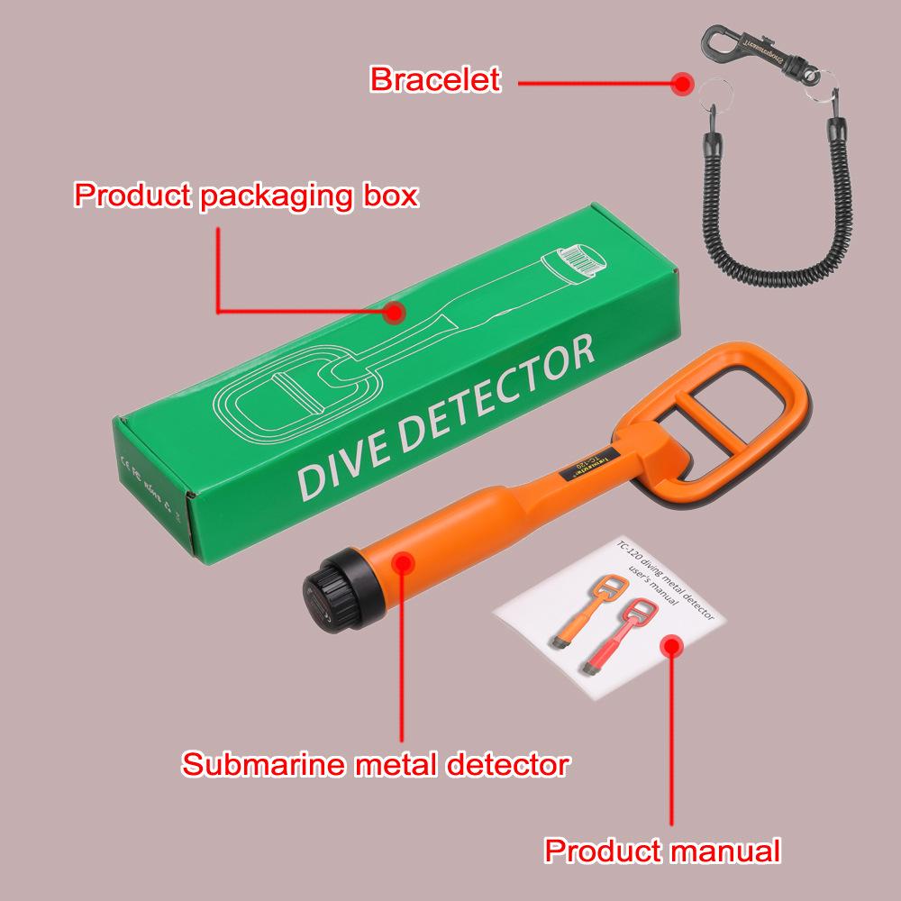 Tanxunzhe TC-120 Waterproof Diving Metal Detector for Outdoor Treasure Hunting