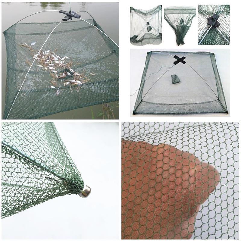 Folding Fishing Net Umbrella Crab Trap Bait Casting Bait Dip Nylon Fishing Net Throwing Crab Fishing Accessories