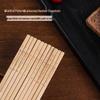 Set of 10 Natural Bamboo Chopsticks: Anti-Mold, Non-Slip, No Paint/Wax, High-End Carved Design for Home Use.