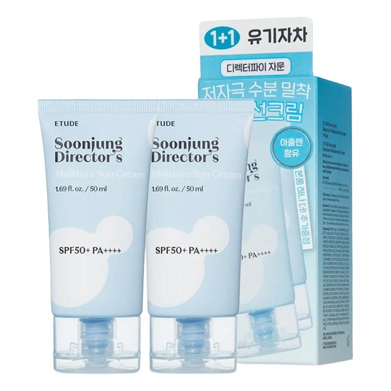 [ETUDE] SoonJung Director s Moisture Sun Cream Double Set SPF 50+ PA++++ 50ml+50ml