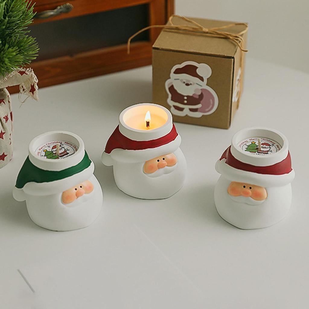 Christmas Scented Candles Santa Claus Wax Decoration Creative Jar Candles Christmas Gifts Handmade Aromatherapy Candles