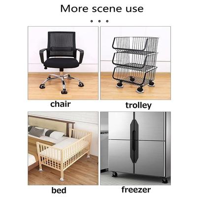 Gut-5 Stück Möbelradstopper Bettstopper Rollenbecher Geeignet für alle Arten von Möbeln auf Rädern