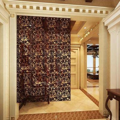 12 PCS Panneau de séparation suspendu Décoration Paravents Cloisons Panneau ajouré sculpté Paravent de pièce Panneau suspendu Rideau de séparation