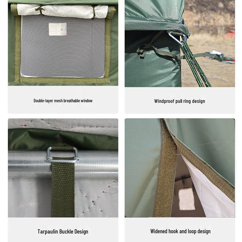 Heavy-Duty Outdoor Emergency Canvas Tent