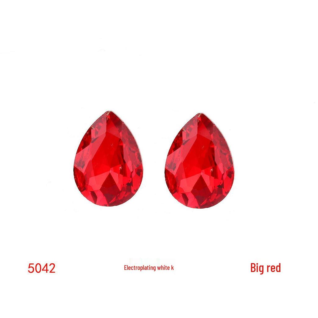 Colored Glass Teardrop Pointed Rhinestones for Shoes, Bags, Nail Art & DIY Accessories