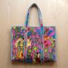 Shoulder Bag Usalover925 Multicolor Quilted Cotton Print Shoulder Bags 101