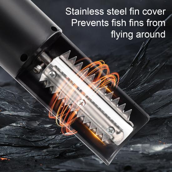 Cordless Electric Fish Scaler Rechargeable Stainless Steel Descaler Handheld Portable Coconut Grater Peeler Shredder Fish Prep Tool