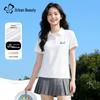 Damen Schnelltrocknendes Eis-Seiden POLO-T-Shirt