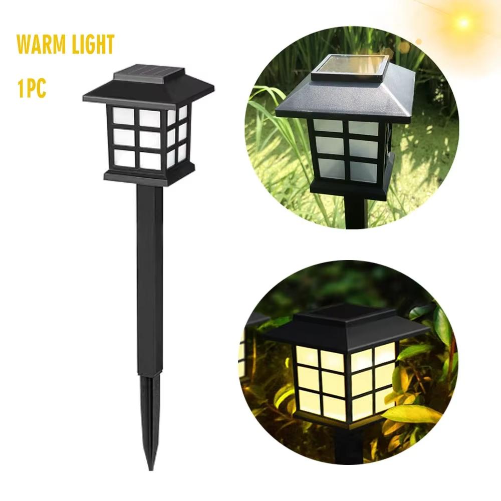 Solar Garden Lights Outdoor Waterproof Pathway Decor Warm White LED Yard Lawn Camping Decorative Landscape Lighting Easy Install