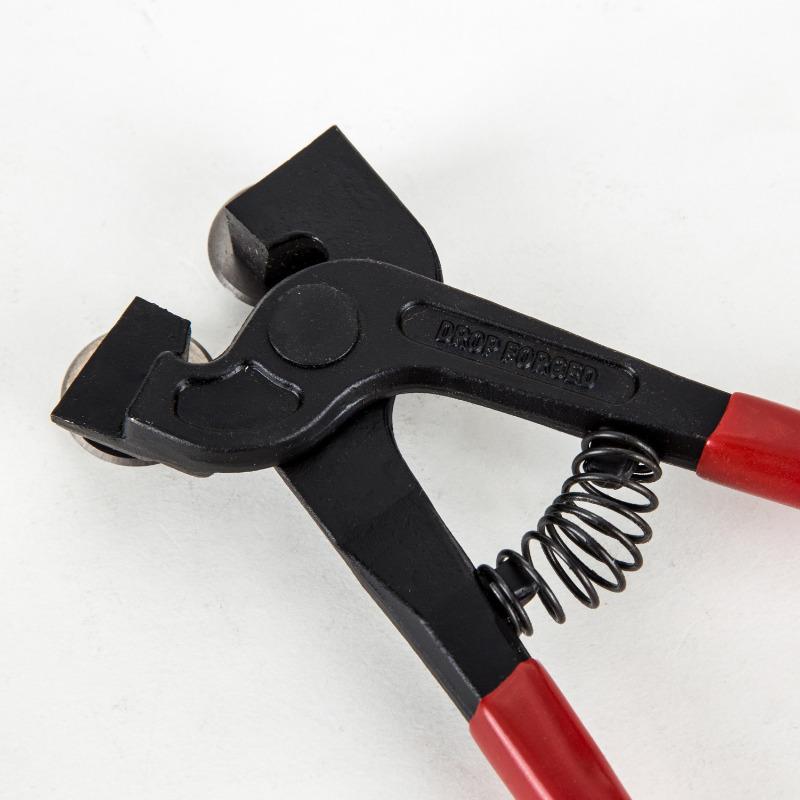 Glass Tile Nippers 8" Heavy Duty Wheeled Glass Mosaic Nipper with Soft Rubber Handle for Stained Glass