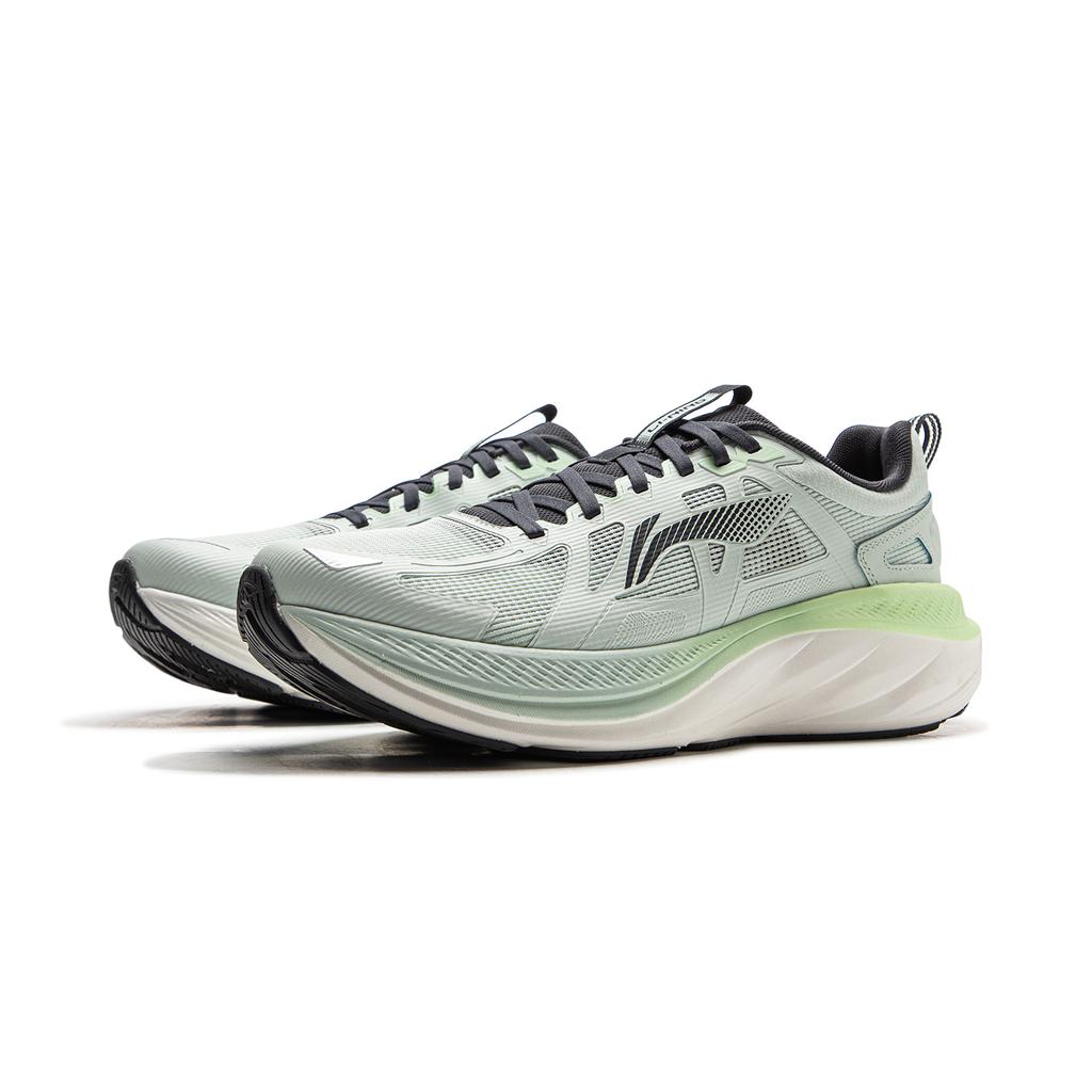 Li-Ning Comfortable Versatile Durable Sweat-Absorbing Low-Top Casual Running Shoes Men sneaker Soft-Water-Blue ARSV027-4