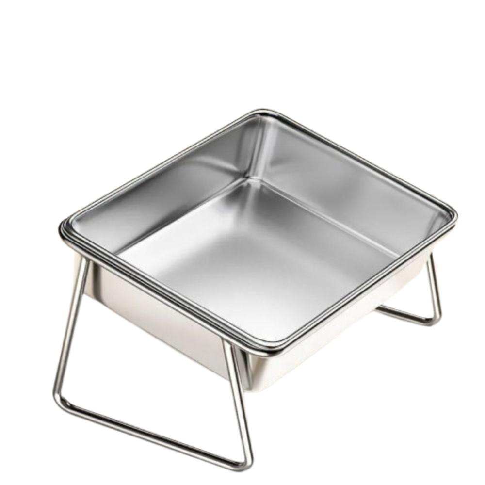 

Миска для воды для кошек с наклоном 15 градусов, миска для кормления питомцев из нержавеющей стали, миски для корма для собак, кормушка для питомцев without lid