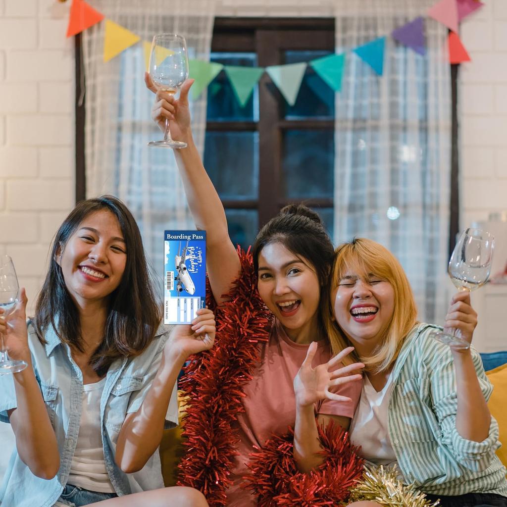 Birthday Boarding Pass Gift Ticket, Surprise Trip Reveal Ideas, Birthday Christmas Anniversary Valentine's Gifts, Fake Plane Tickets, 1 PC (A02)