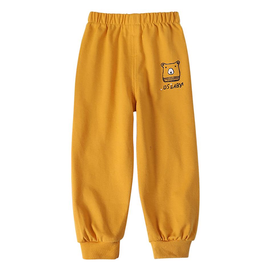 Dětské spodky Unisex ležérní dlouhé kalhoty pro chlapce a dívky Jaro Podzim Elastický pas Kreslená zvířátka Capri Dětské oblečení