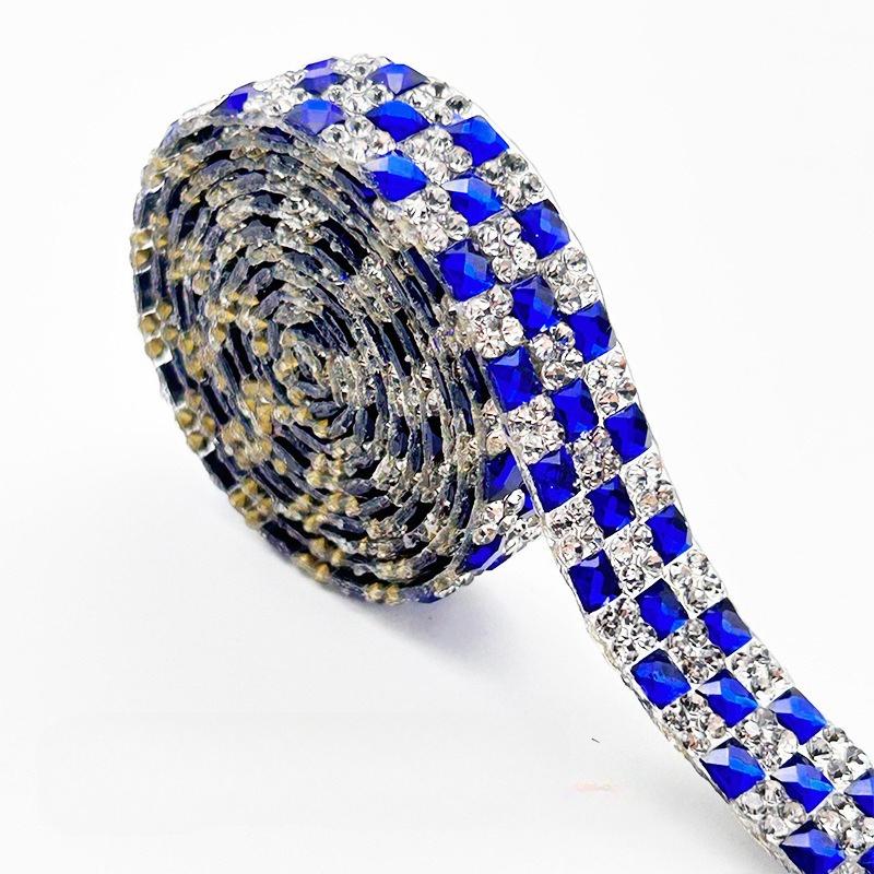 1Yard Rhinestone Ribbons Self Adhesive Diamond Sticker Crystal Tape Bling Crystal Rhinestone Strips for DIY Crafts Decorations