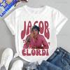Vintage Jacob Elordi Printed T-shirt Top Jacob Elordi Neutral Trend Harajuku Short Sleeved Unis