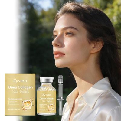 Sérum Ampoule Reconstituant au Collagène Peptide de Soie Zyvarn pour Adoucir, Éclat et Soin du Visage.