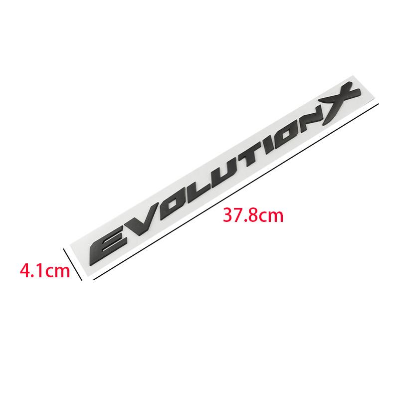 Car ABS Rear Trunk Letters Logo Badge Emblem Decals Sticker For Lancer Evolution X Styling Decoration Accessories