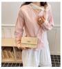 2026 Women's Summer Straw Woven Chain Square Bag - Simple Fashion Turn Lock Shoulder & Crossbody Underarm Bag