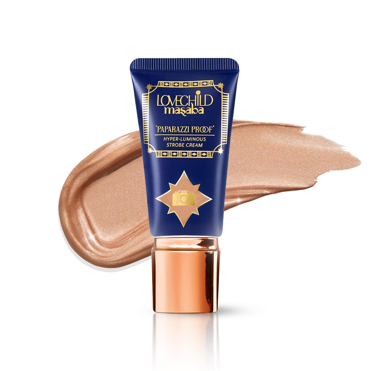 Lovechild Masaba All Strobe Cream- Bronze (Dazzle Drip), Hyper-Luminous Glow, Enriched With Hyaluronic Acid, Ceramides & Niacinamide, Moisturizing,