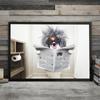 Dog Newspaper Toilet Bathroom Wall Art Canvas Painting Nordic Posters and Prints Wall Pictures for Living Room Restroom Decor