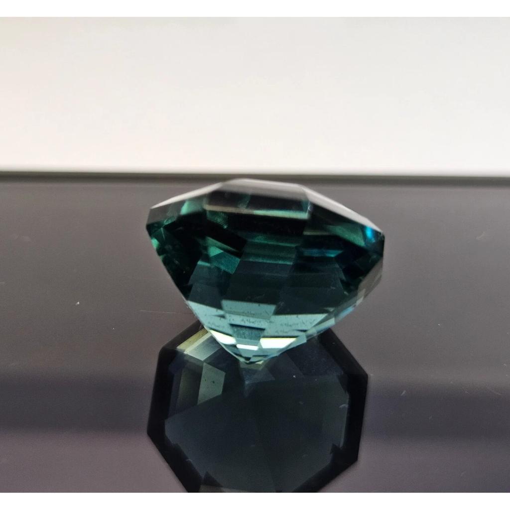 17+ Ct Natural Brilliant Teal Blue Tourmaline Hexagon Cut Beautiful Gemstone