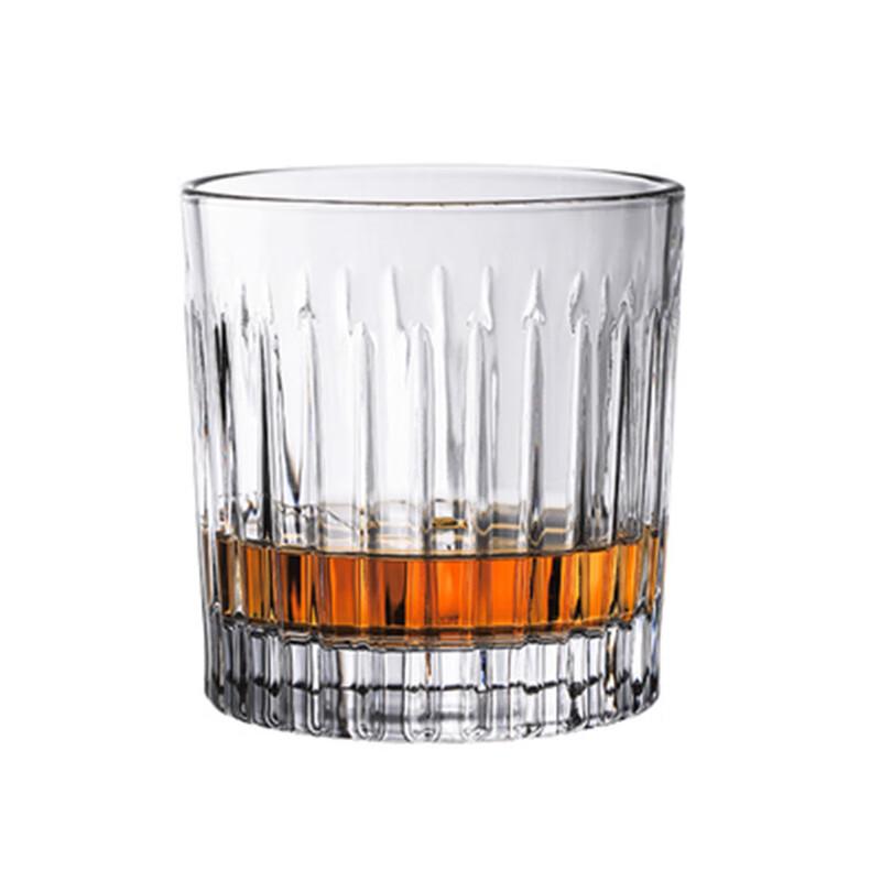 Changbaosen Striped High Borosilicate Whiskey Glasses (Set of 2)