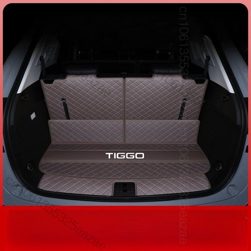 For Chery Tiggo 9 CSH PHEV 2025 2026 CAR Trunk Mat Car Leather Waterproof Floor Mat Car Styling Accessories Fully Sur