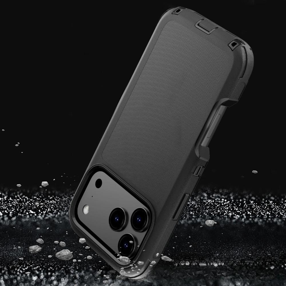 3IN1 OTT Defender Military Grade Anti-Drop Phone Case For IPhone17 Air 16 15 14 Plus 13 12 Pro Max With Clip Armor Protect Cover