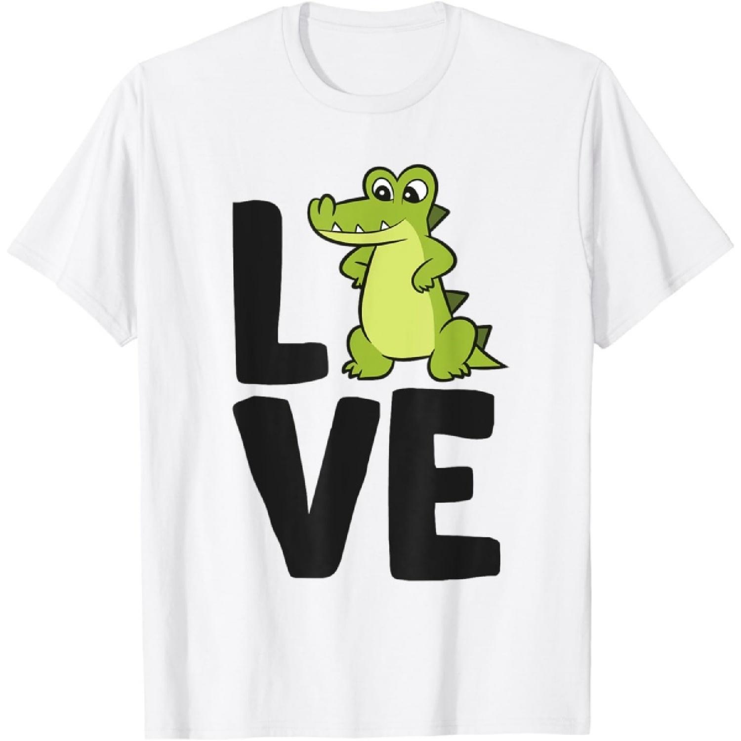 Я люблю аллигаторов Милый крокодил Аллегатор Футболка S