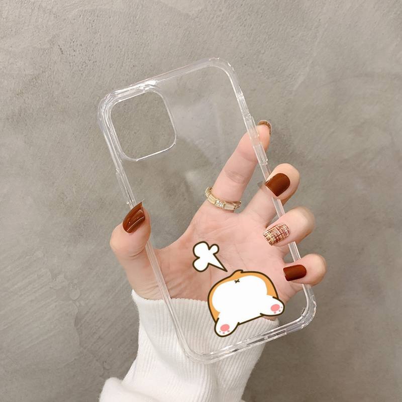 Funny Cute Dog Corgi Phone Case for iphone 13 11 12 pro XS MAX 8 7 6 6S Plus X 5S SE 2020 XR case