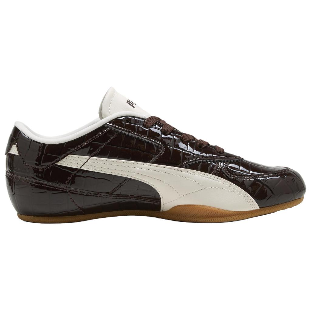Puma Scarpe Casual Basse Comode e Resistenti Bella Mina Croc Sneakers da Donna Marrone Beige Bianco 407668-01