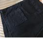 Hot Pants Neri in Denim a Vita Alta Stile Spicy da Ragazza - Pantaloncini Estivi Elasticizzati da Donna, Gamba Dritta, Design Versatile.