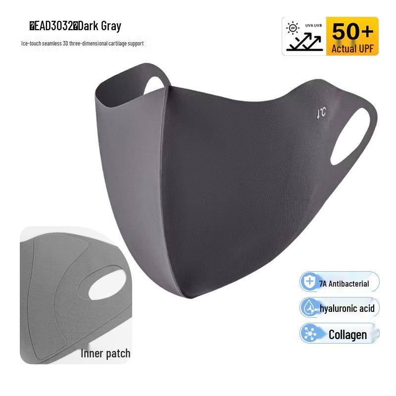 

Sunscreen 3D Breathable Women s Face Mask: Summer UV Protection with Sunshade & Eye Corner Coverage, Ice Silk for Outdoors One Size