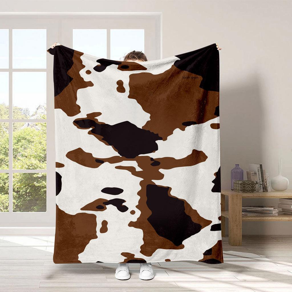 texture of animal fur Printed Blanket for Sofa Bed Travel Camping Living Room Office Conditioning Blanket for All Seasons Gifts