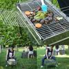 Silver Steak Meat Fish Net Size BBQ Net Tools Vegetable Barbecue Grilling Basket Grill  Rotisserie Grill  Barbecue Grill  Cucina