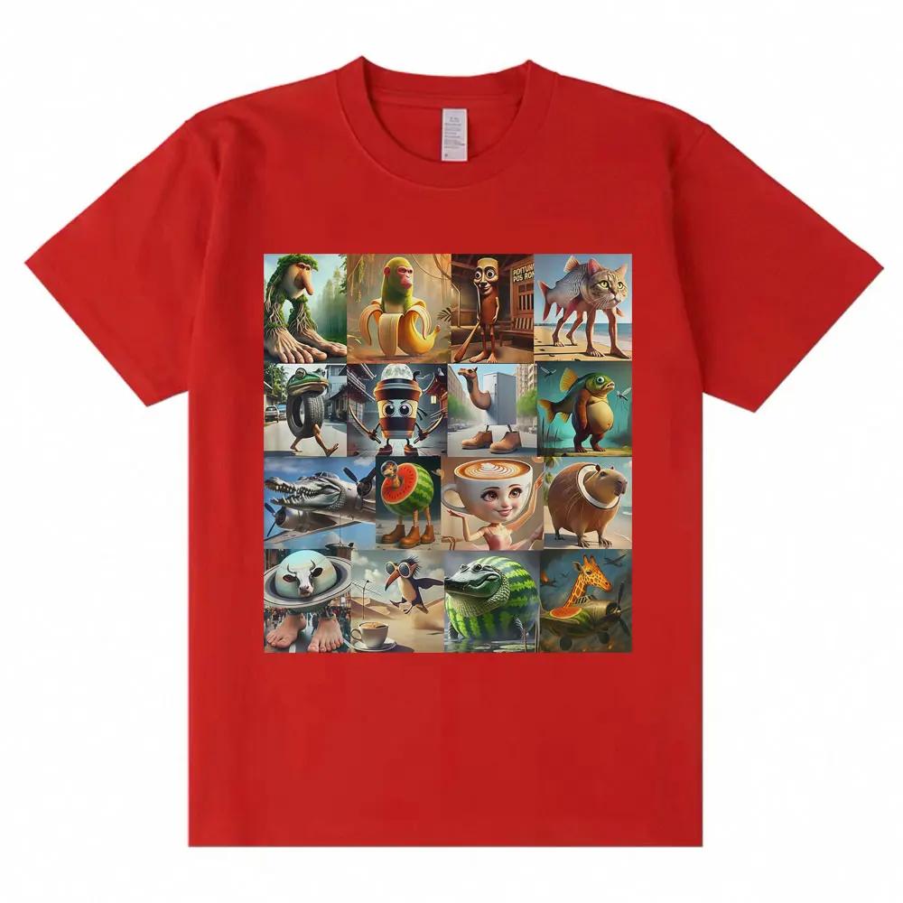 Italienisches Hirnfäule-Shirt Brr Brr Patapim Tung Tung Tung Cappuccino Ballerina lustiges T-Shirt Damen Locker sitzendes T-Shirt