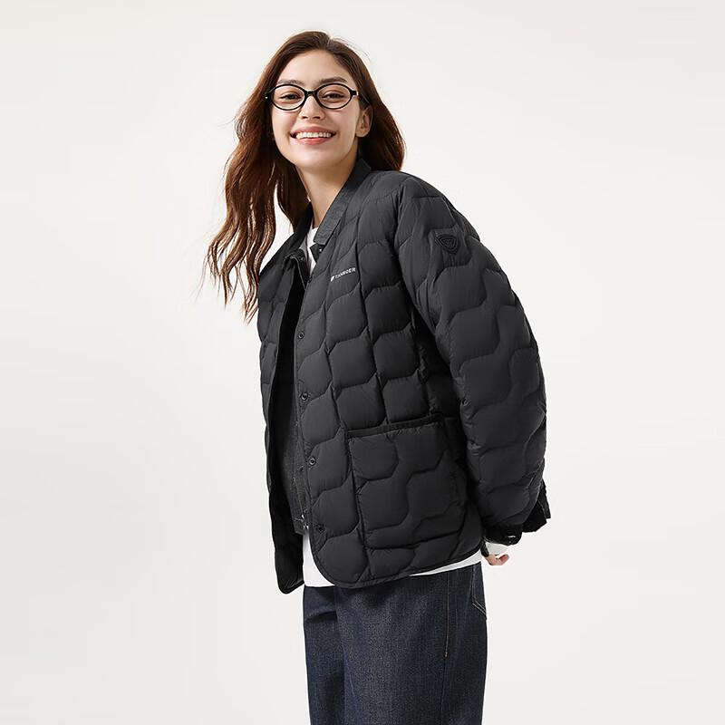 Tanboer Women's V-Neck Short Down Jacket TB5330152A