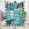 Nurse Life Quotes Customize Text Lightweight Customizable Blanket Soft & Cozy Throw For Picnics Ideal for All Seasons Modern Style