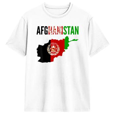 Oversized T Shirt Afghan Afghanistan Map Cotton T-Shirts Hip Hop Tshirt for Male Summer Aesthe