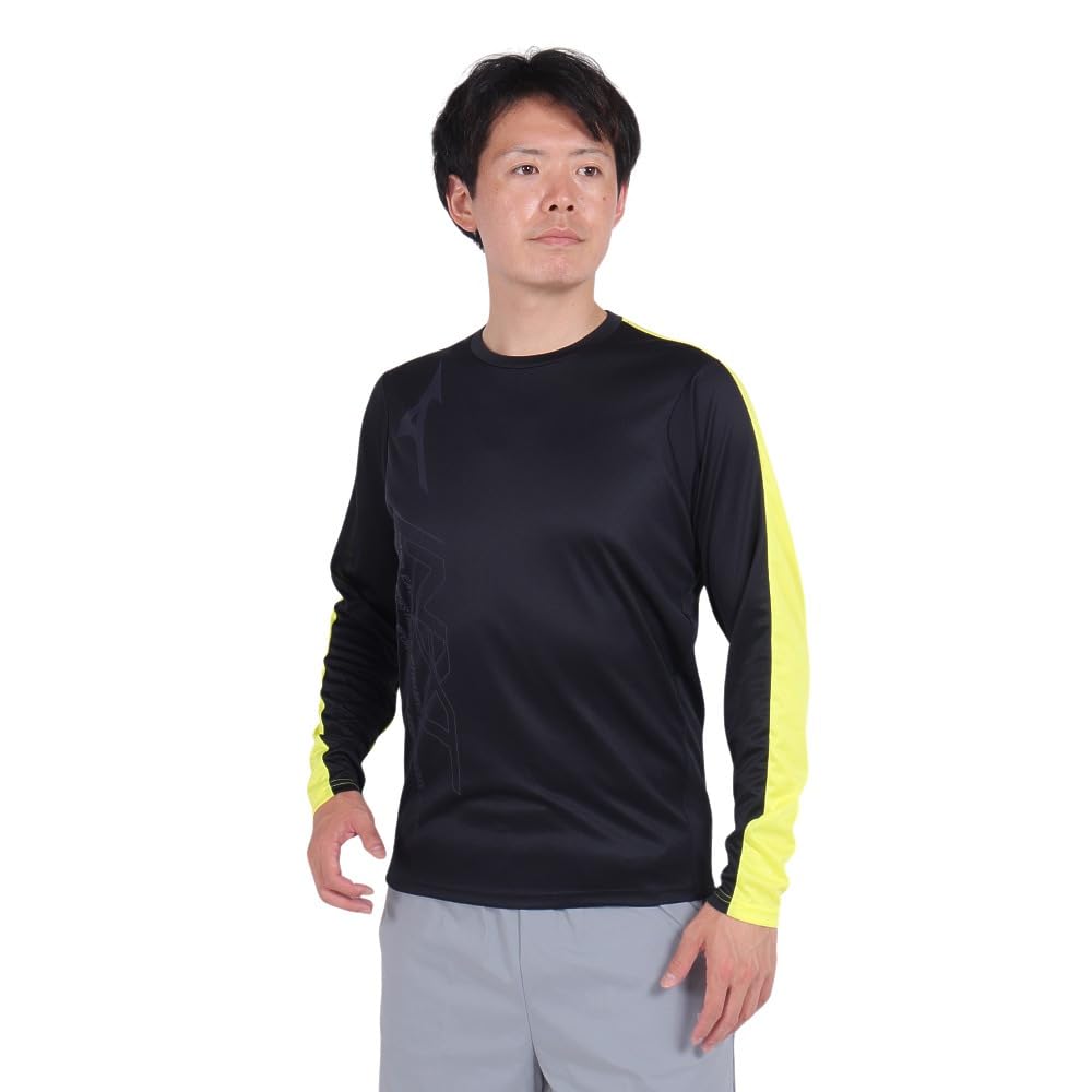 

Mizuno Track and Field Practice Long Size S N-XT Shirt, Sleeve, U2MAA501, Black, чёрный